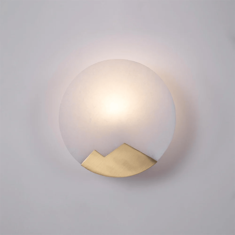 Nivisenne Mountain Shaped Alabaster Wall Light