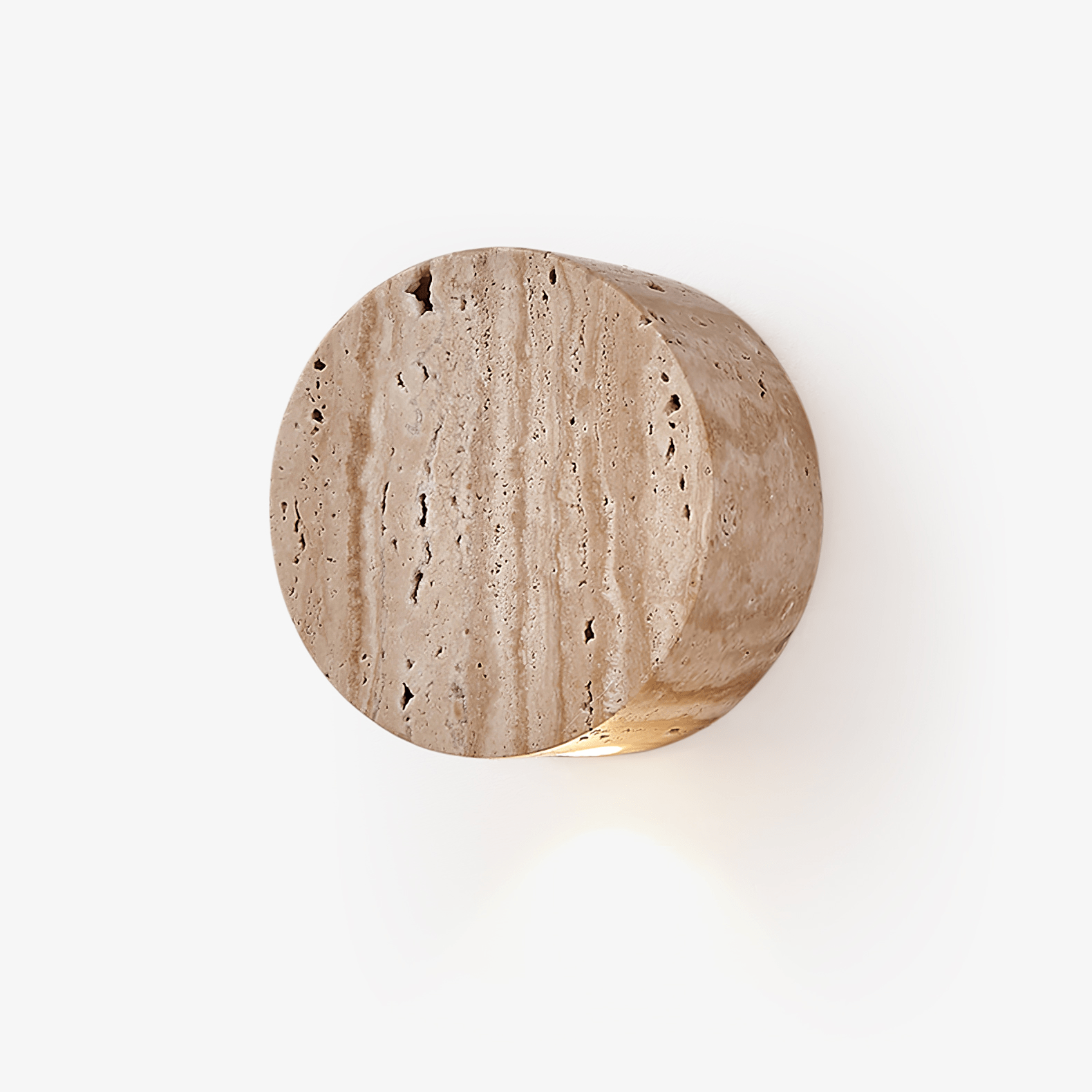 Caelan Travertine Wall Sconce - Neutral Decor