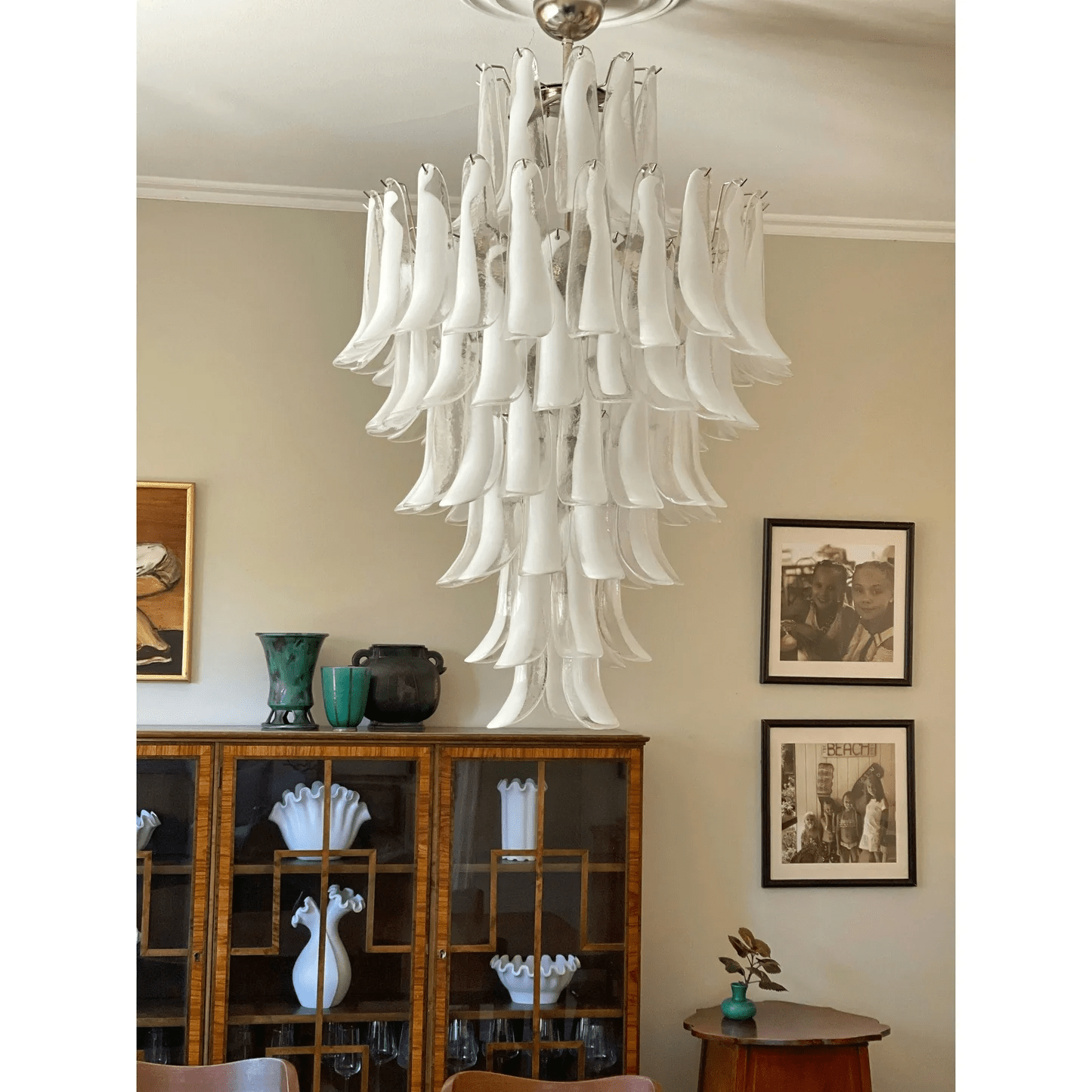 Tessa Glass Petals Pendant Lamp