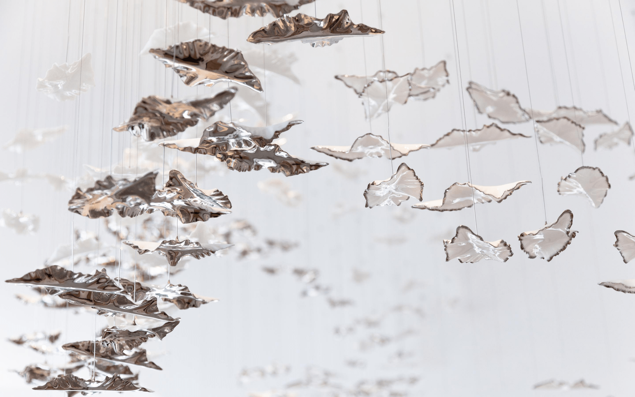 Wrenstead Leaf Twisted Sculptural Chandelier