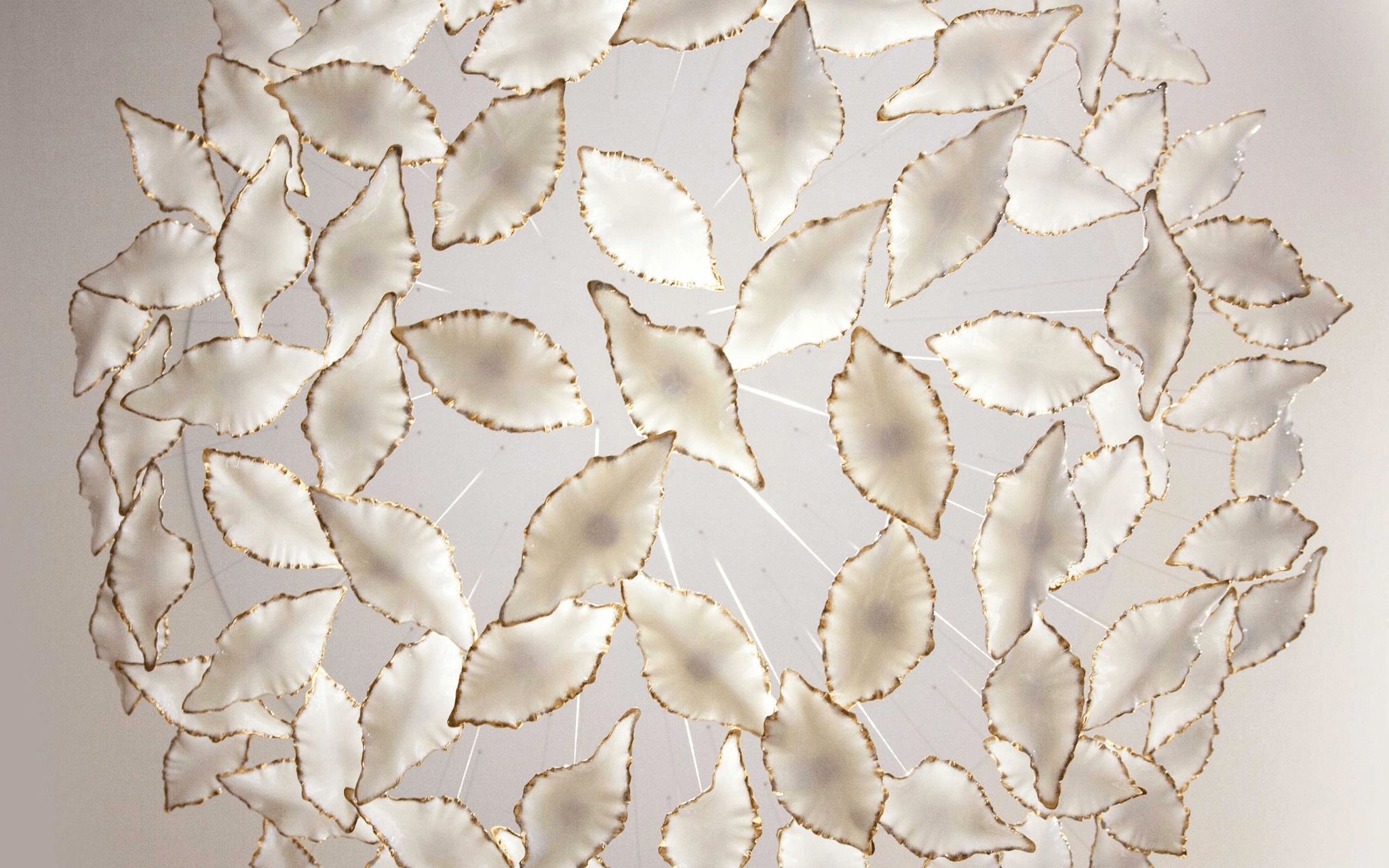 Wrenstead Leaf Twisted Sculptural Chandelier