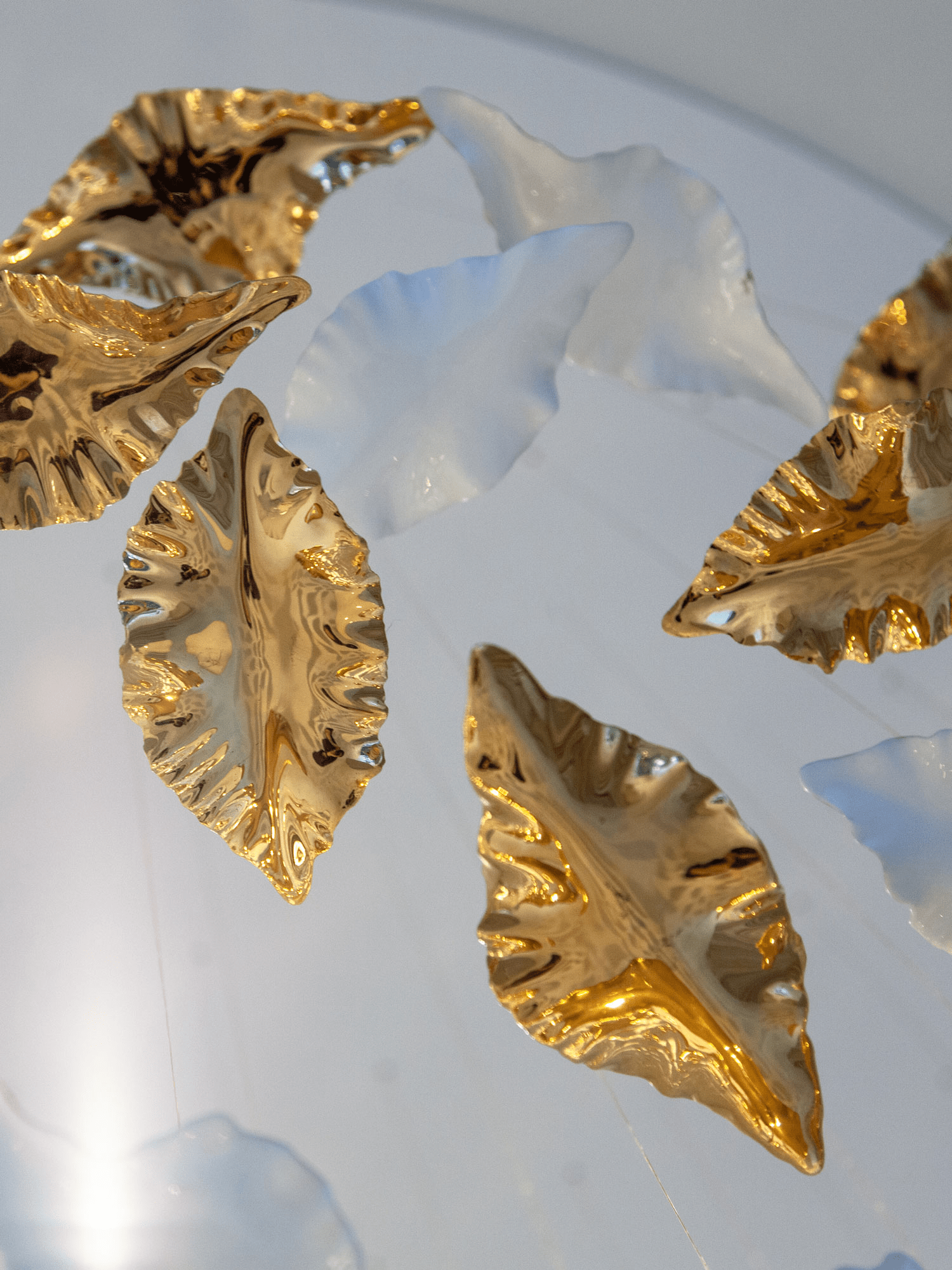 Wrenstead Leaf Twisted Sculptural Chandelier