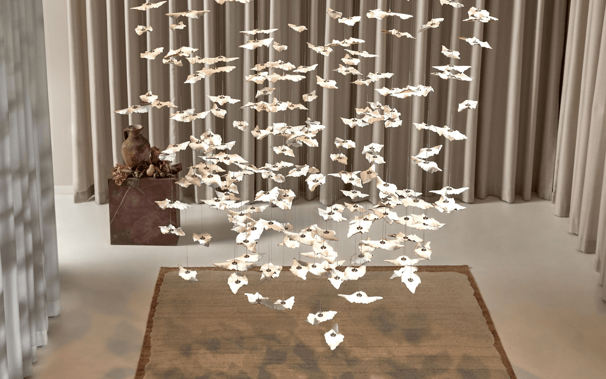 Wrenstead Leaf Twisted Sculptural Chandelier