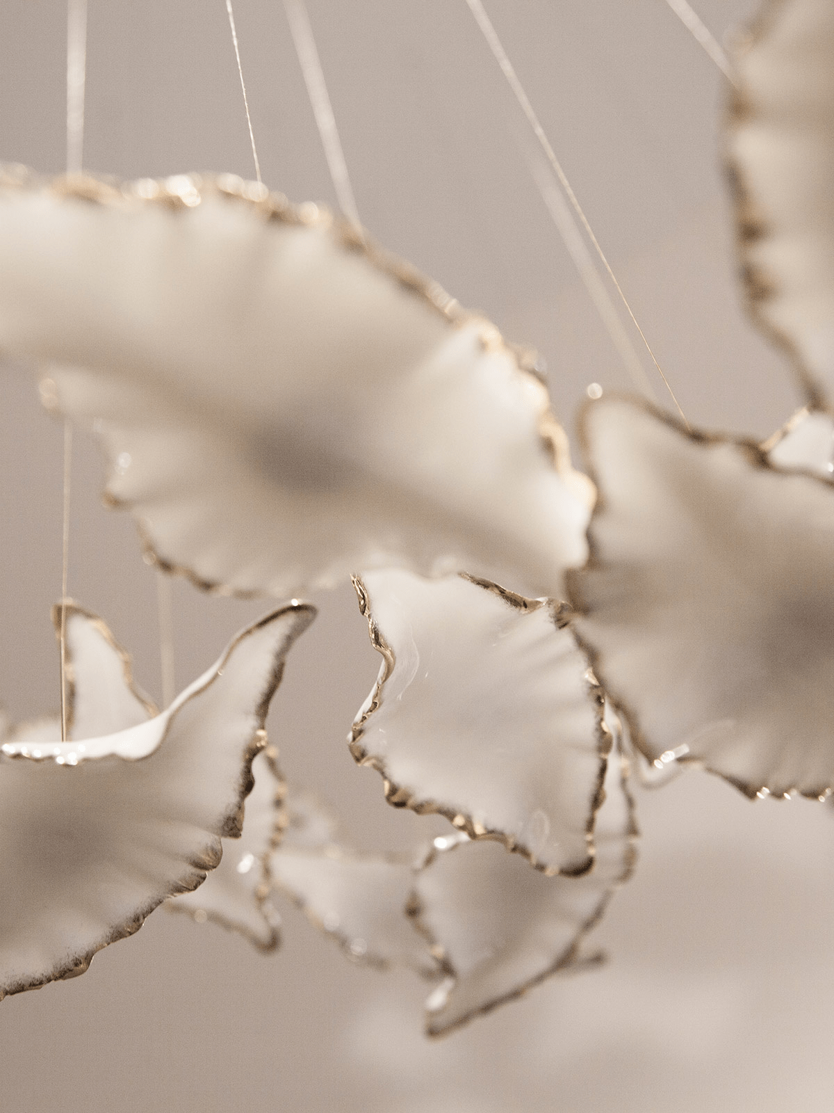 Wrenstead Leaf Twisted Sculptural Chandelier