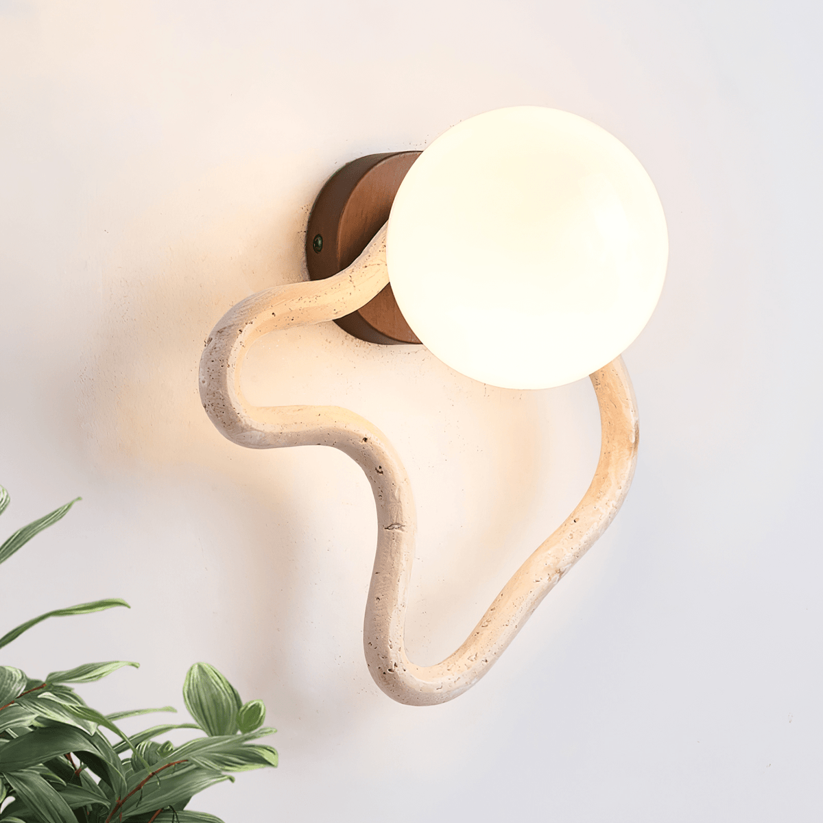 Cindor Travertine Wall Sconce
