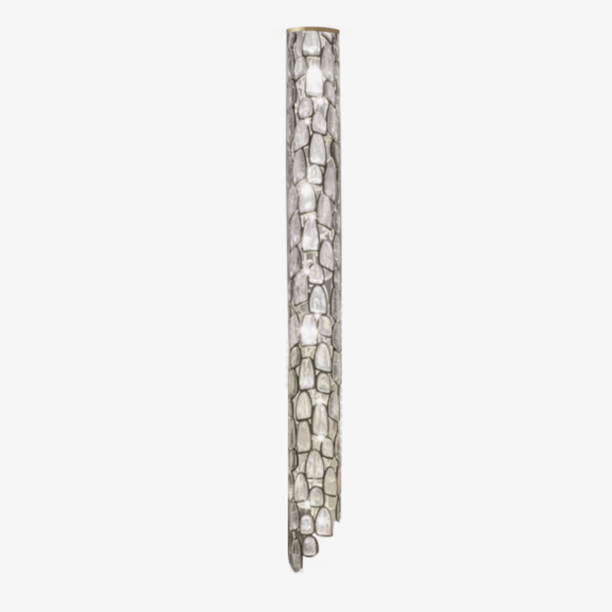 Crystal Mosaic Column Chandelier