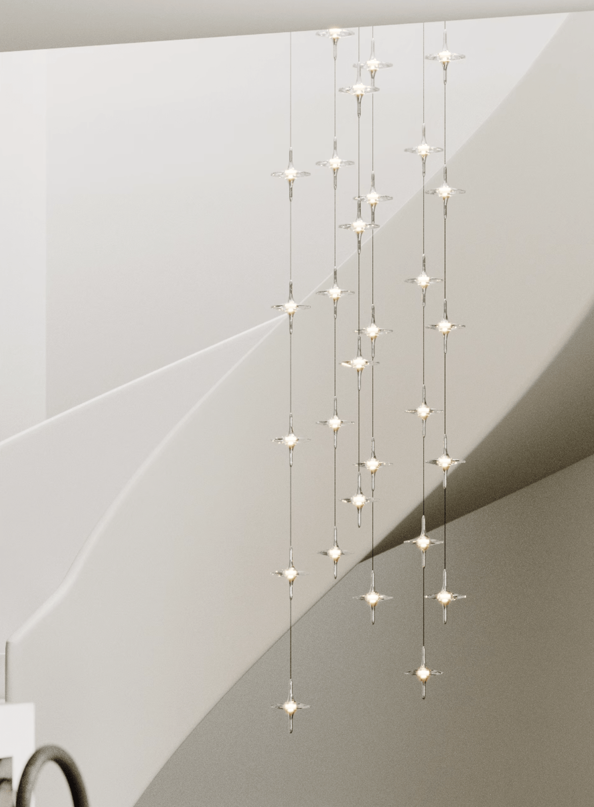 Varcienne Starfall Staircase Chandelier