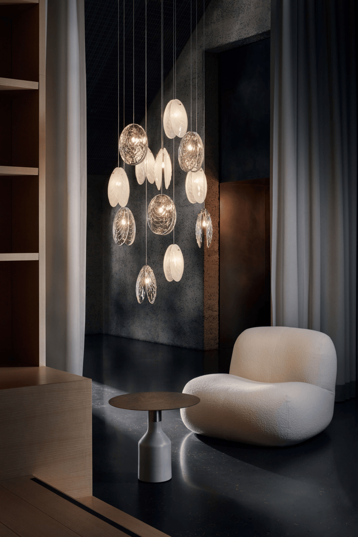 Thalassic Shell Architectural Cluster Chandelier