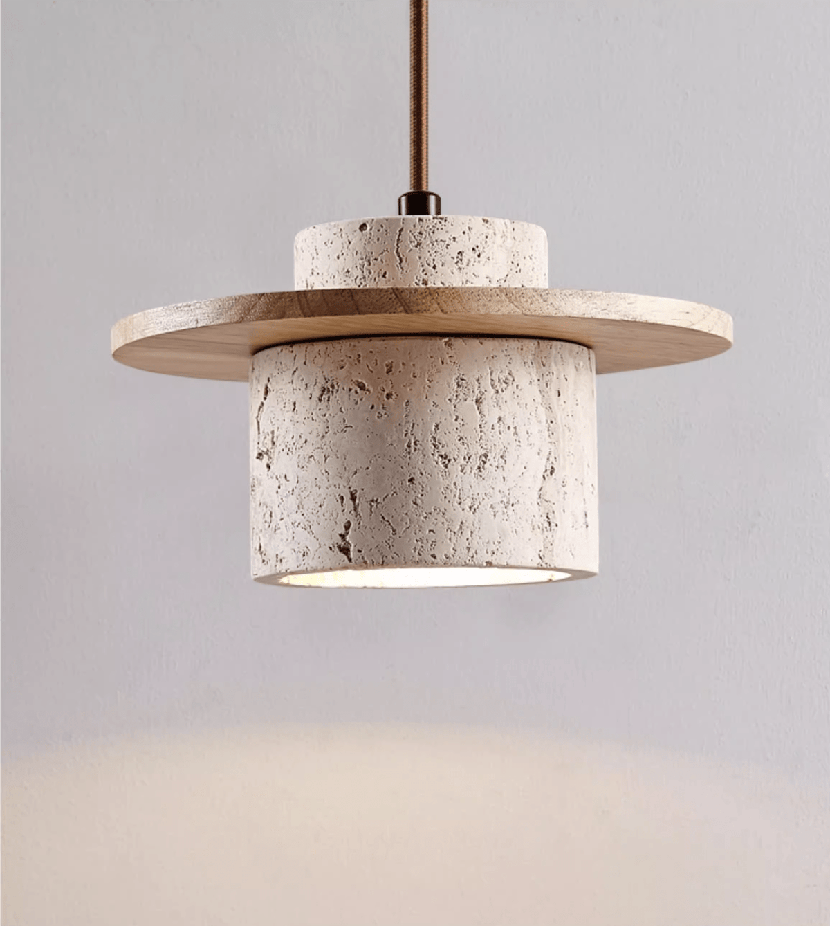 Neririse Cylindrical Stone Sconce