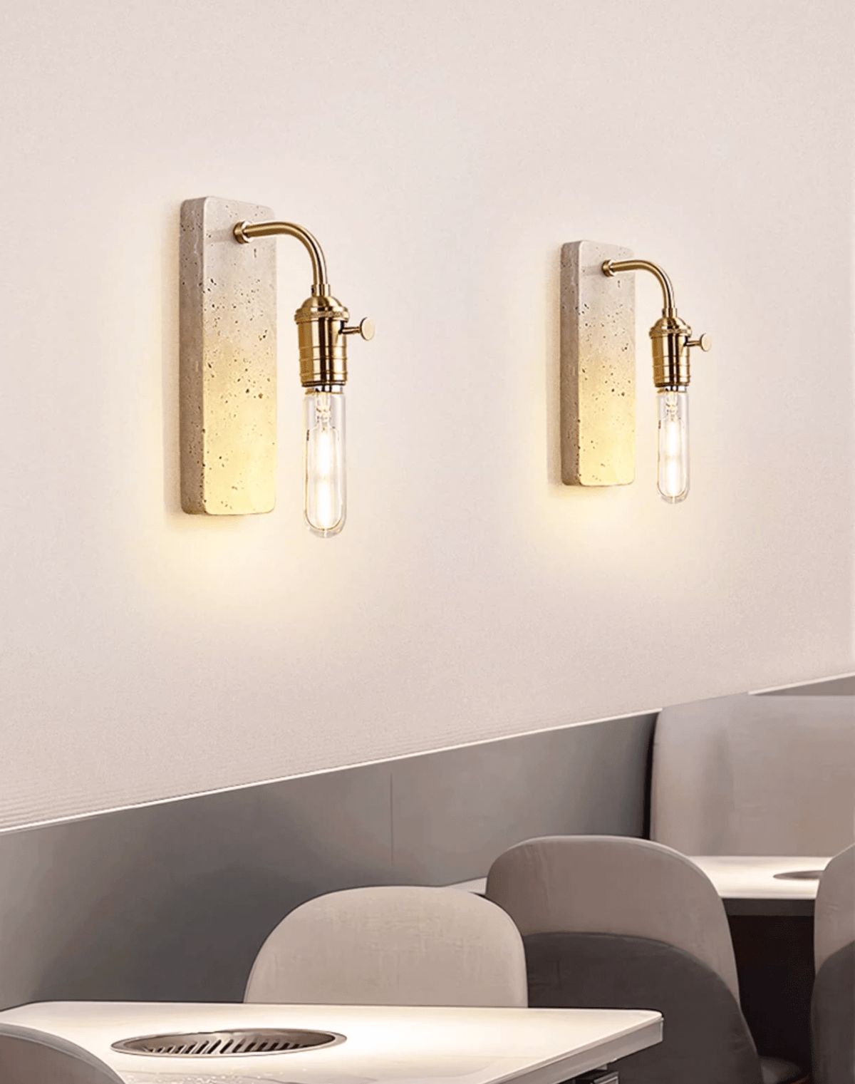 Alistair Industrial Stone Sconce