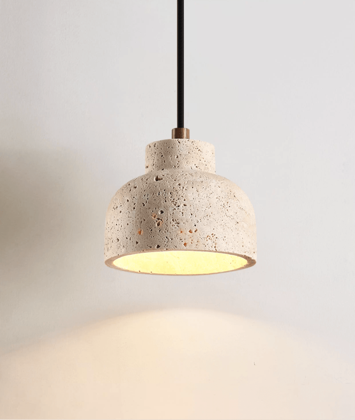 Noraneria Travertine Bell Pendant Lamp