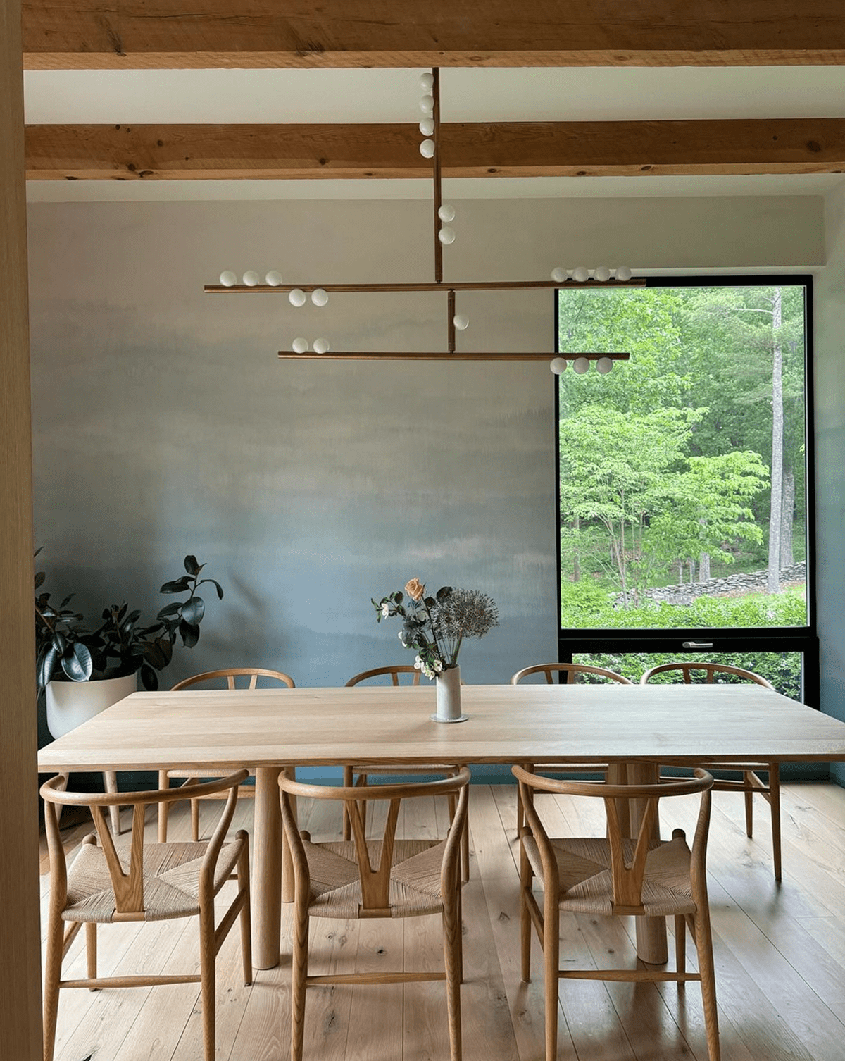 Miraview Brass Glass Drop Chandelier