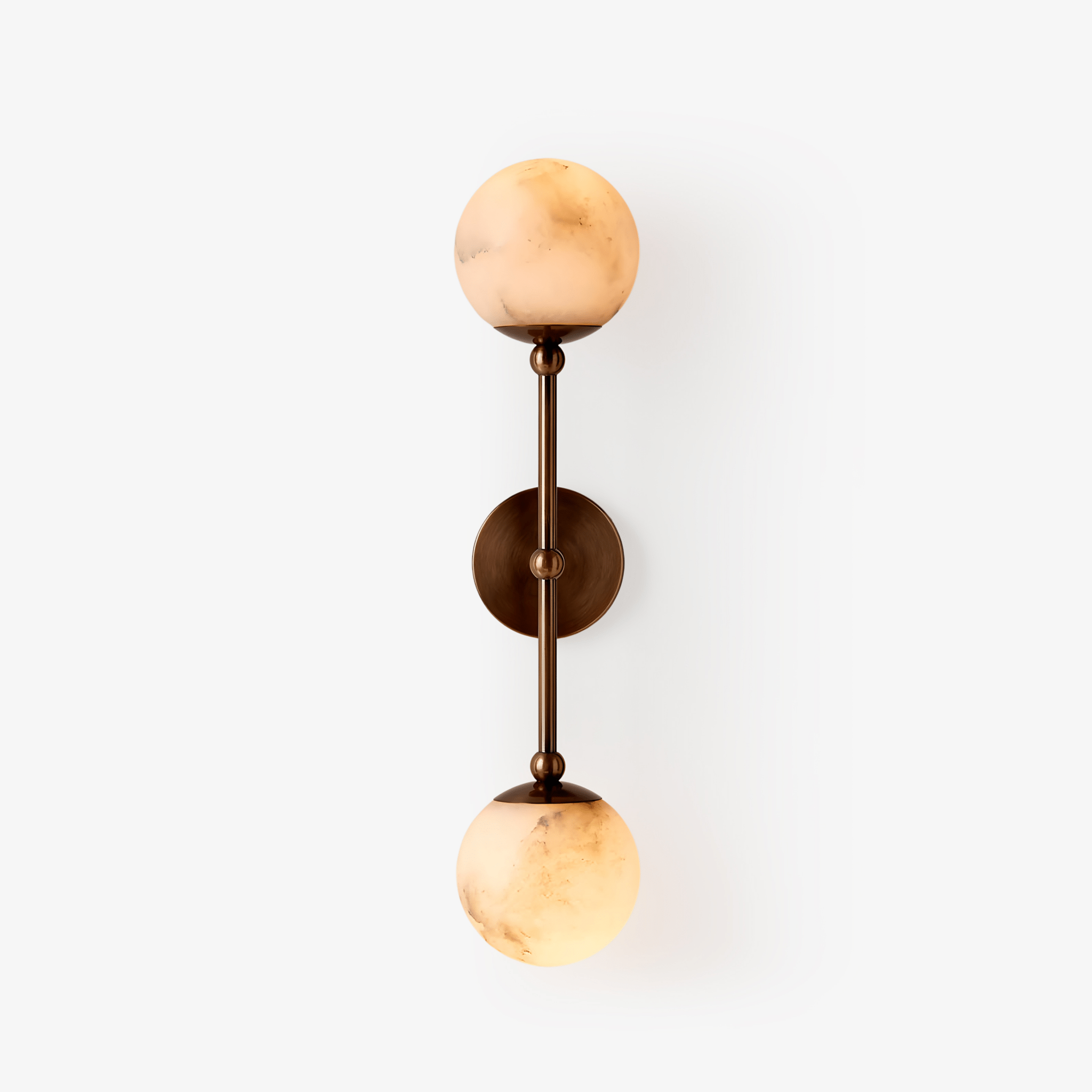 Avenisenne Twobody Celestial Double Alabaster Sconce