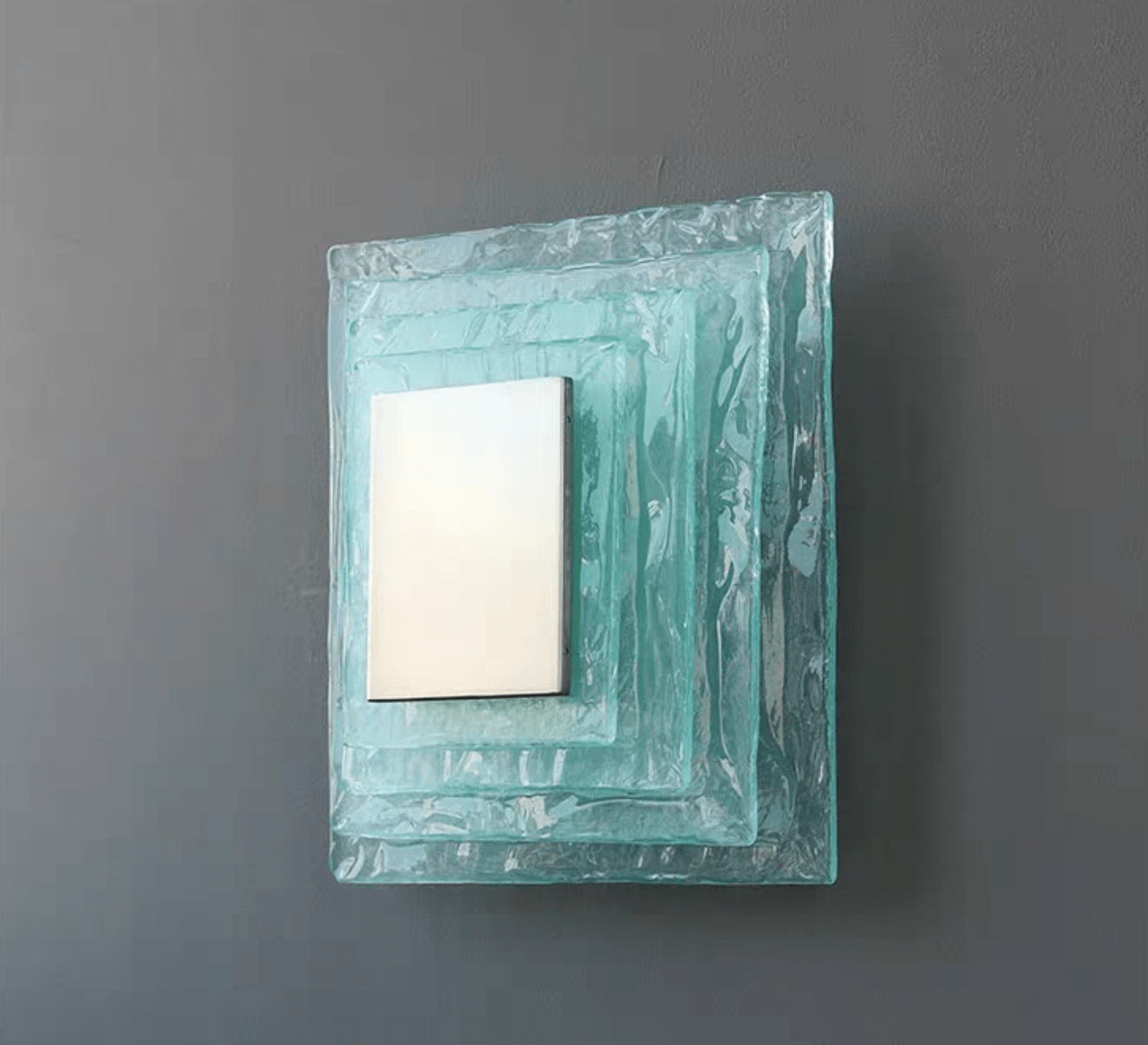 Cleo Glass Water Cube Cascade Sconce