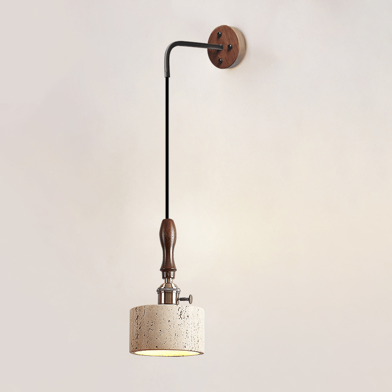 Sven Modern Yellow Travertine Wall Lamp