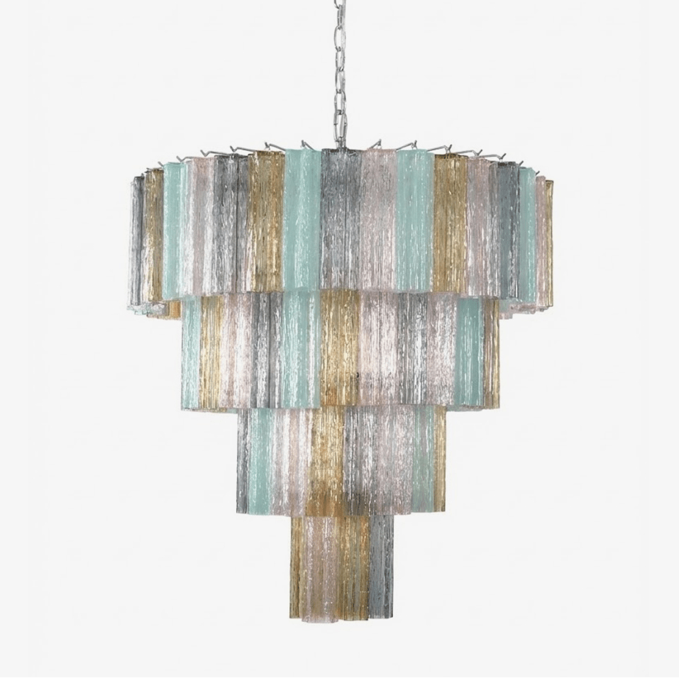 Kobi Eclat Elegant Colorful Glass Prism Chandelier