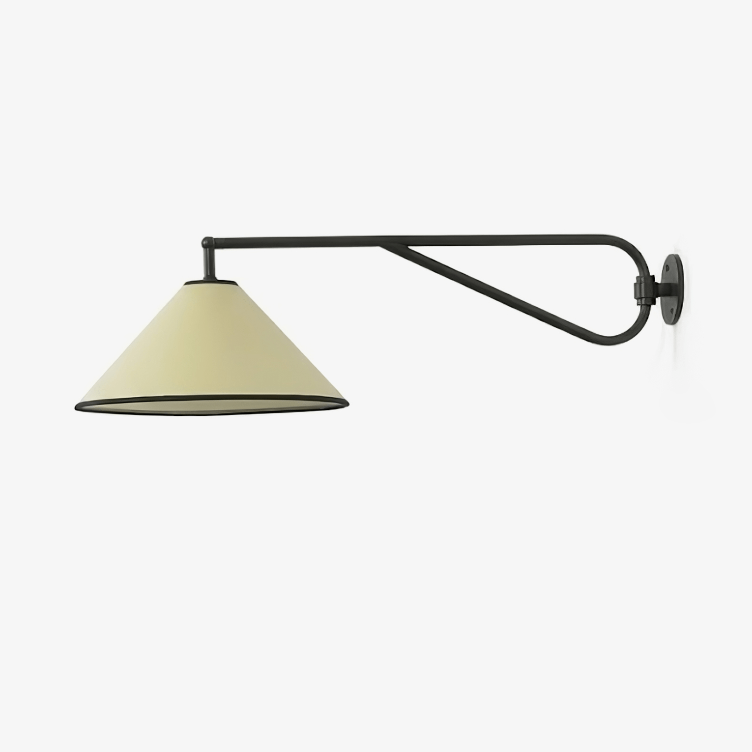 Zane Diaphane Minimalist Swing Fabric Wall Lamp