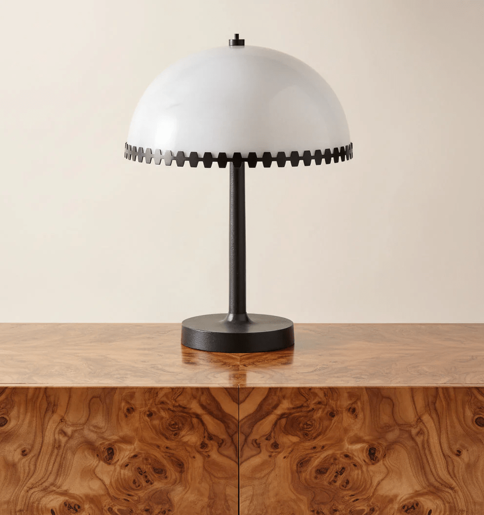 Nuxs Elegant Alabaster Dome Table Lamp