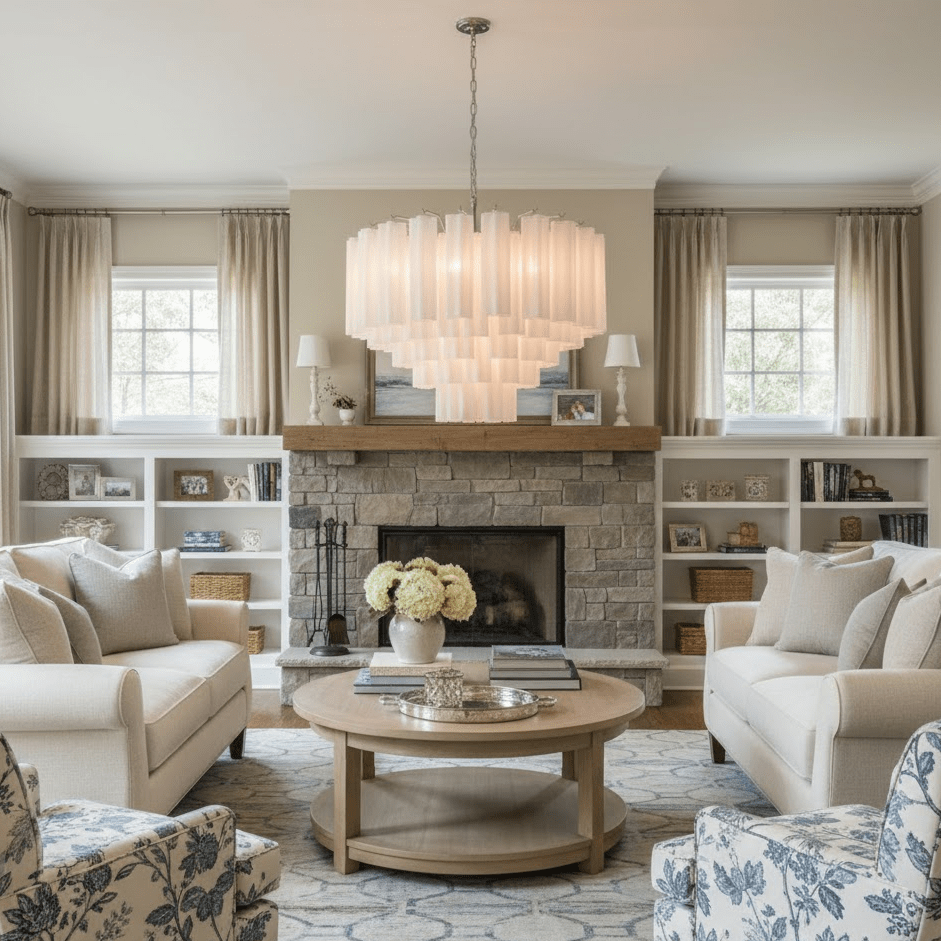 Bexy Glass Cascade Chandelier