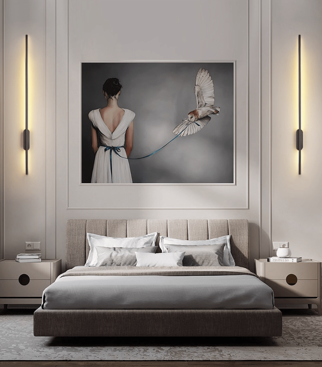Nomk Black Line Rechargeable Wall Lamp