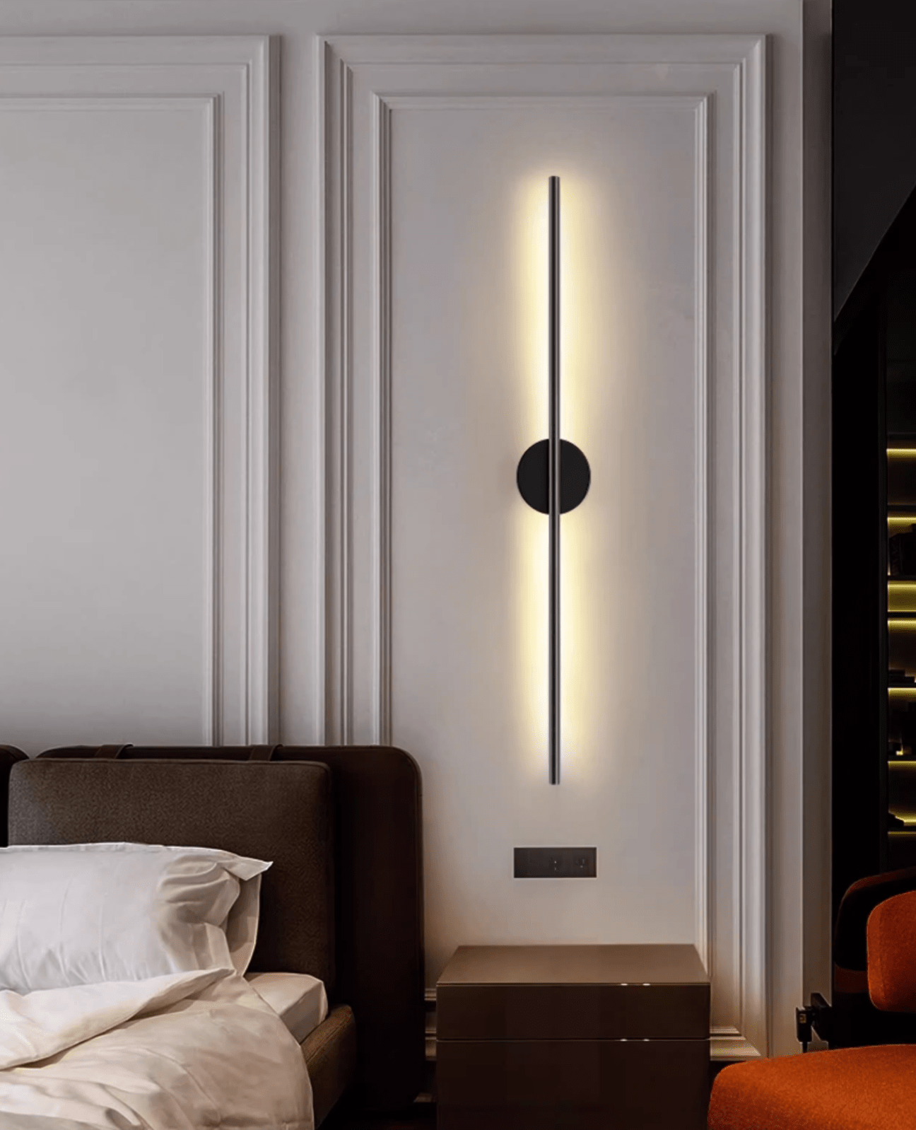 Nomk Black Line Rechargeable Wall Lamp