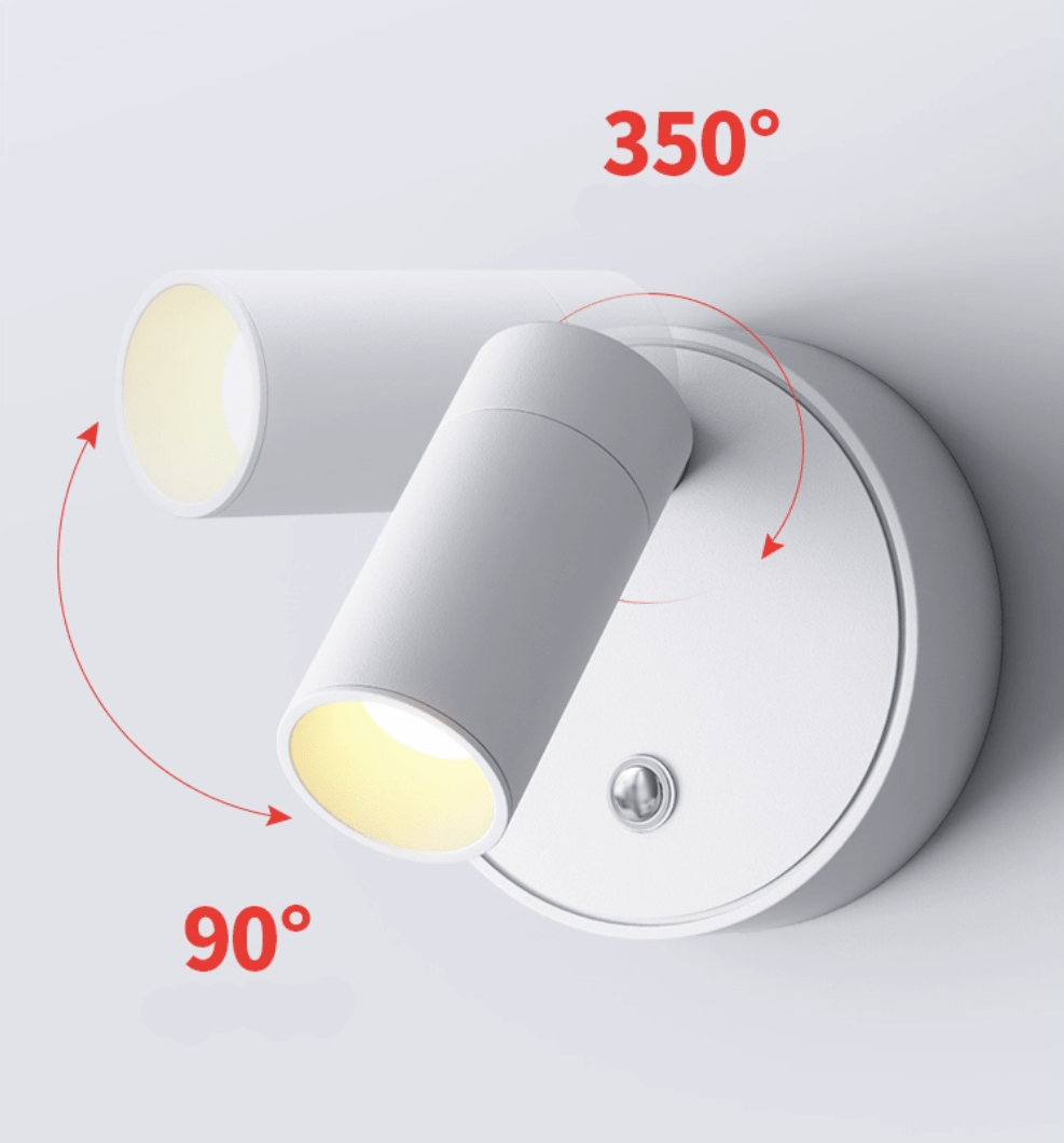 Dorv Pivot Rechargeable Acrylic Wall Light