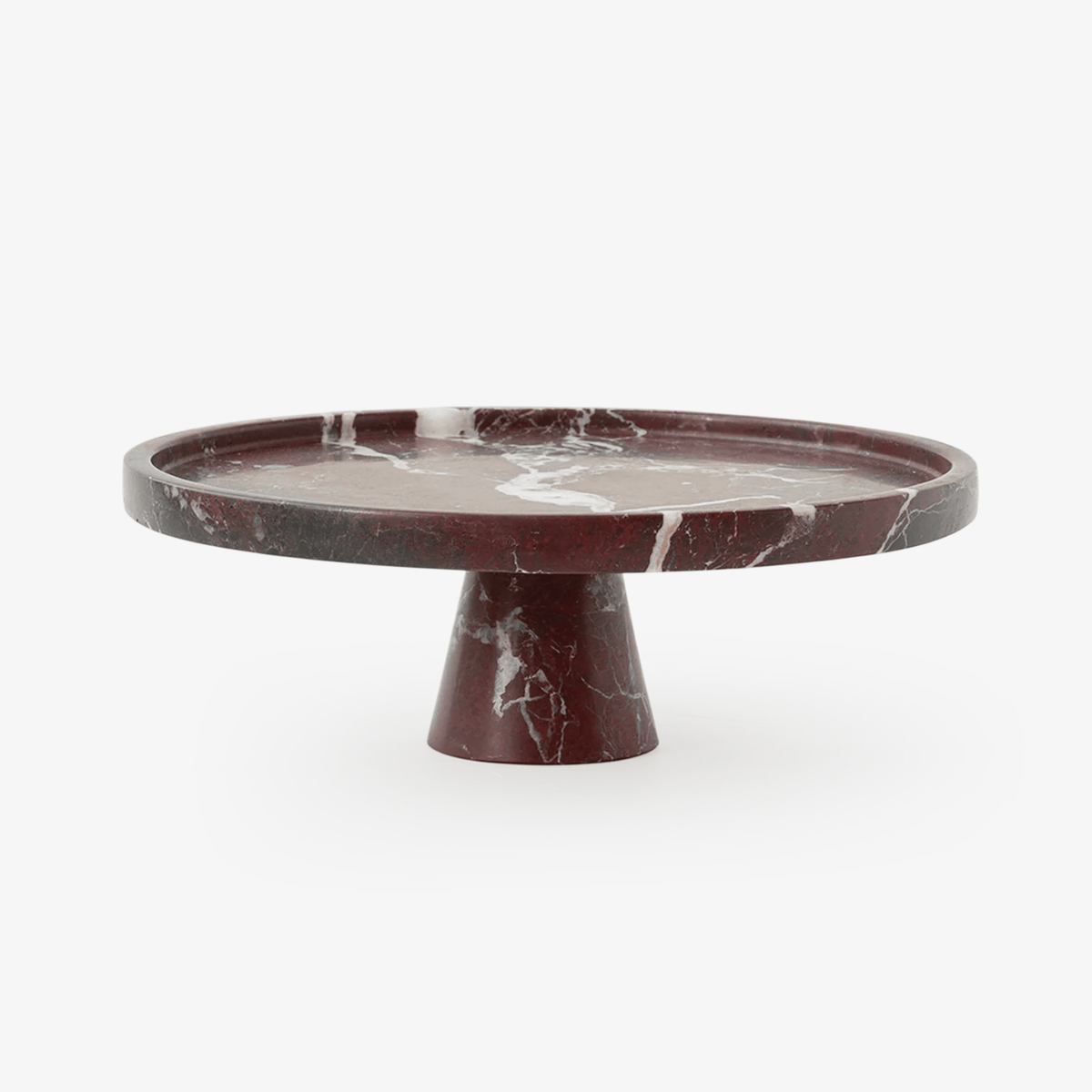 Tesk Marquina Marble Pedestal Tray