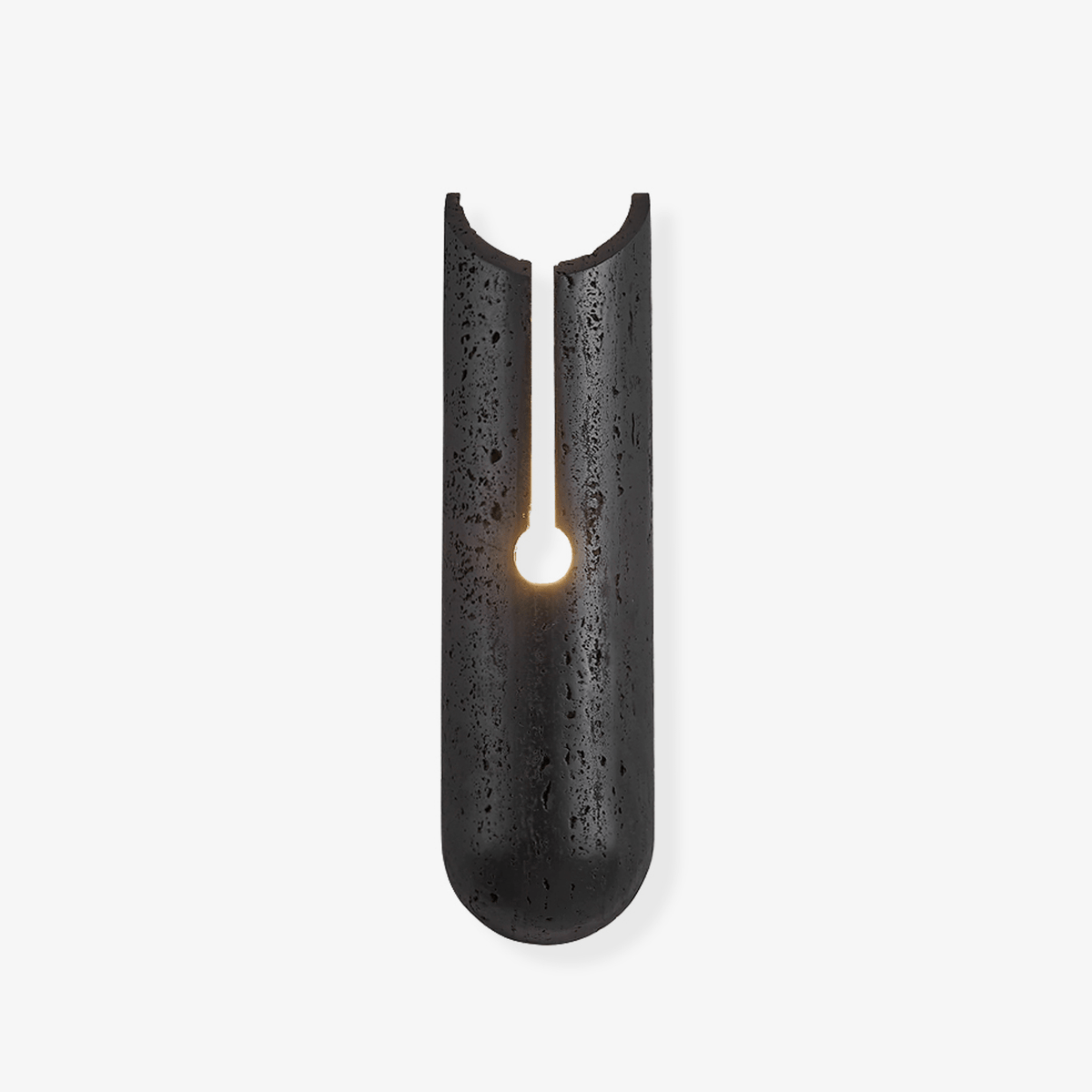 Elraeila Split Black Travertine Wall Light