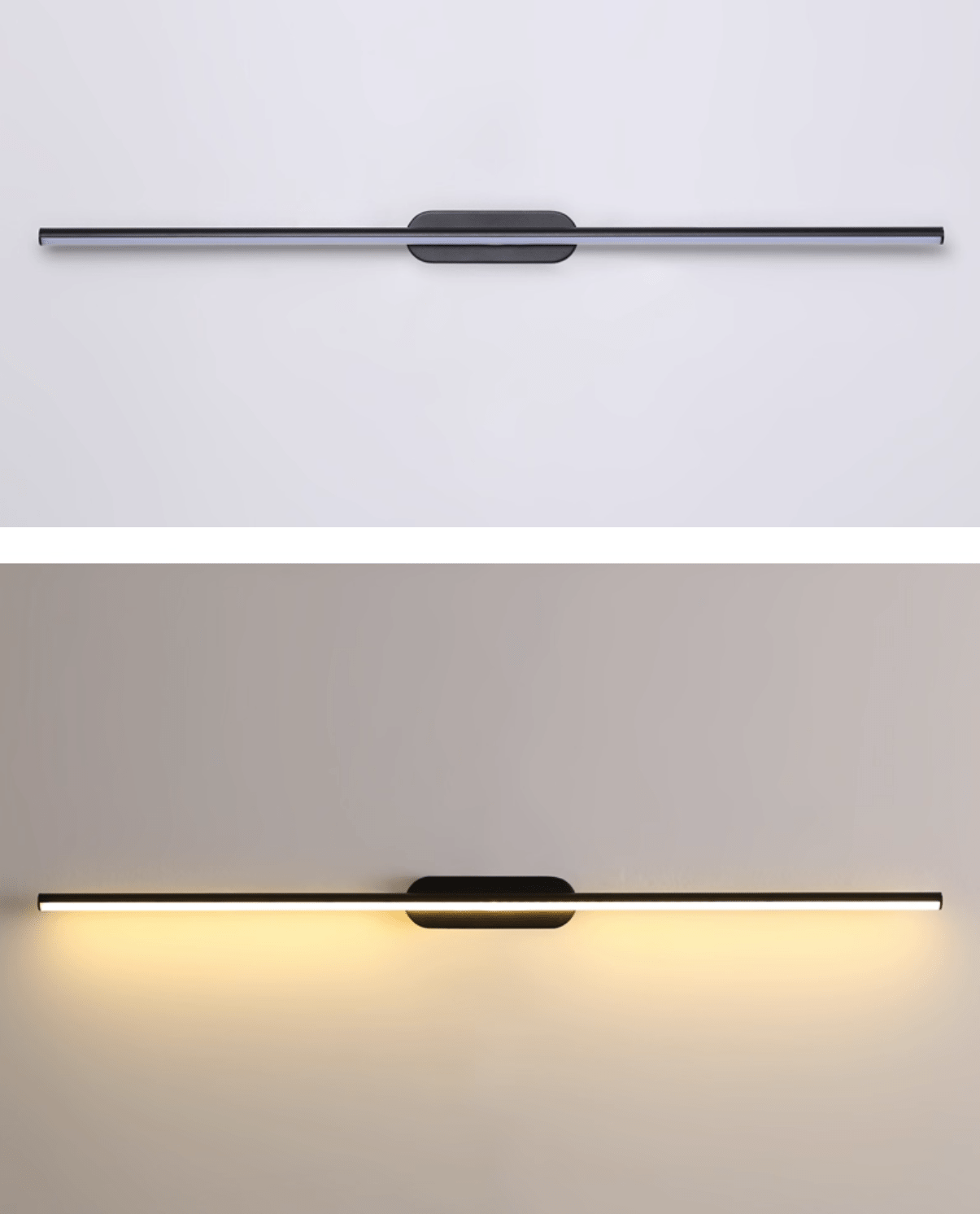 Qirma Black Slim Linear Minimalist Wall Lamp