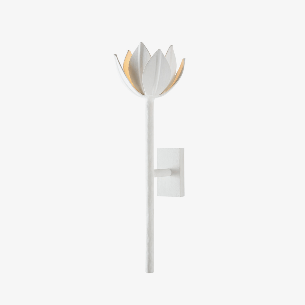 Clira Brass Lotus Bloom Wall Lamp