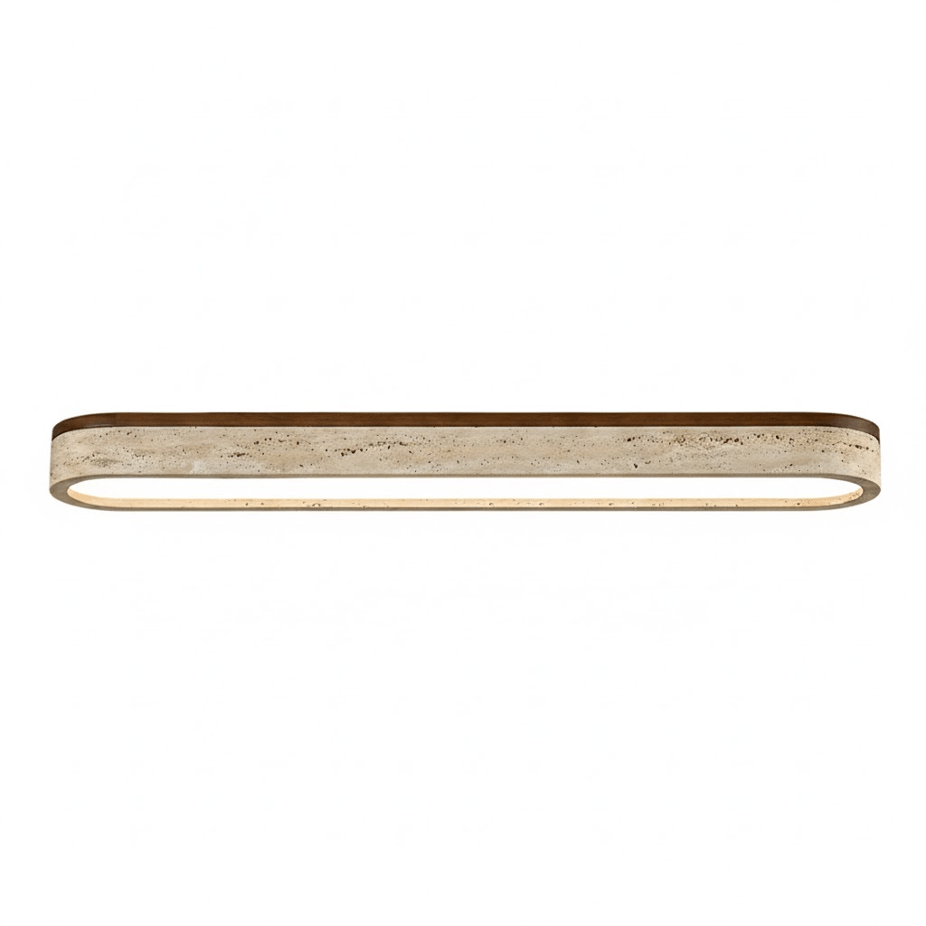 Kirbe Yellow Travertine Linear Ceiling Light