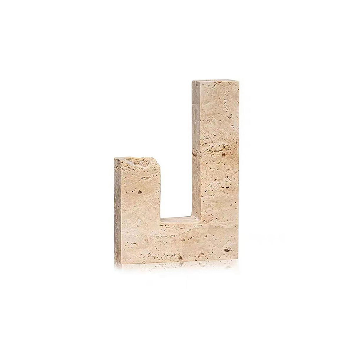 Horze Modern Yellow Travertine Candle Holder
