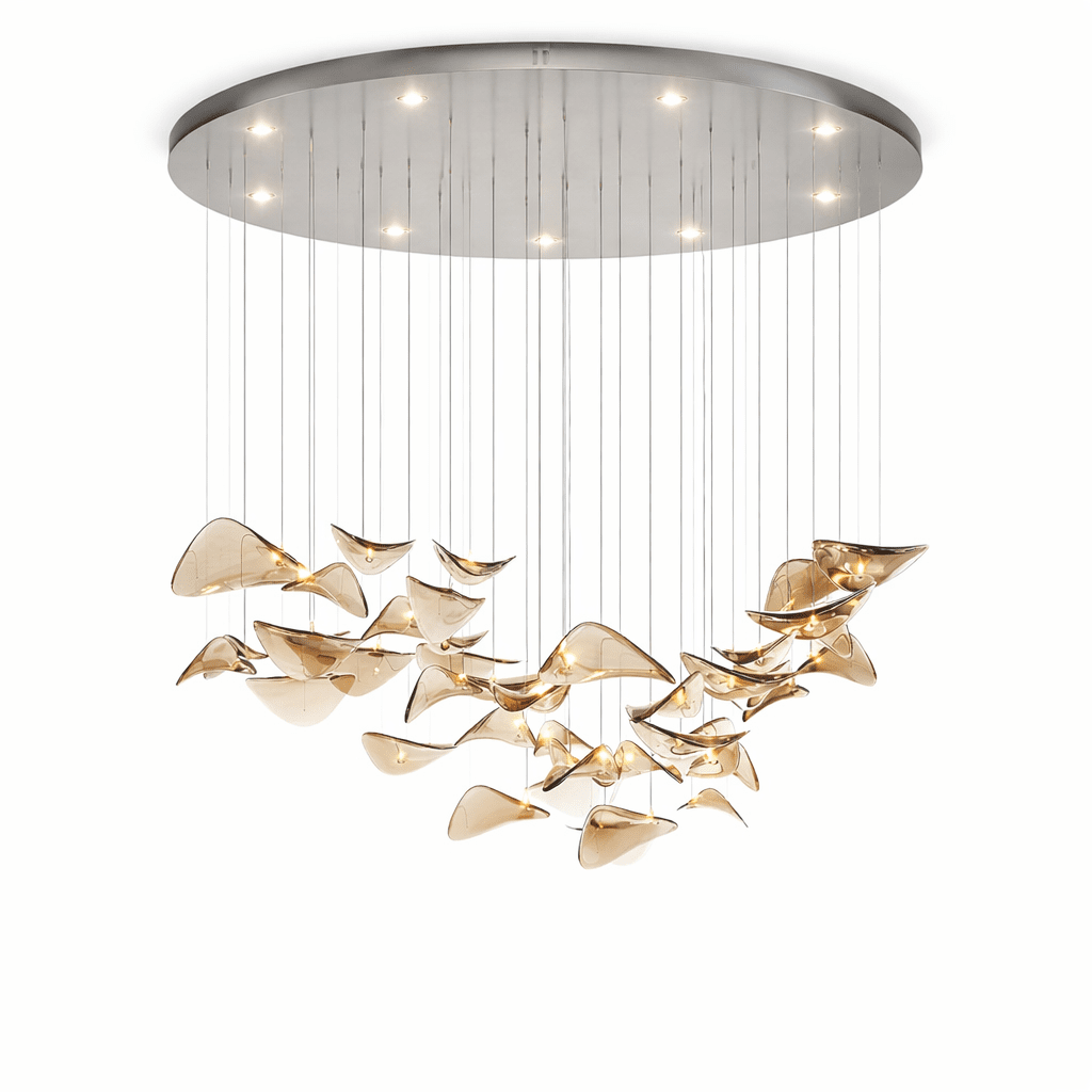 Beauvale Wave Floating Leaf Chandelier