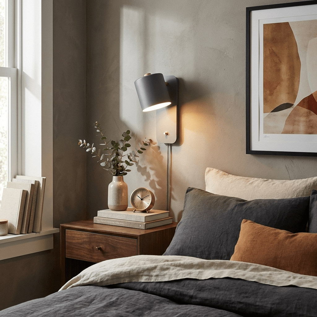 Ravenford Rotatable Cylinder Plug In Indoor Wall Light