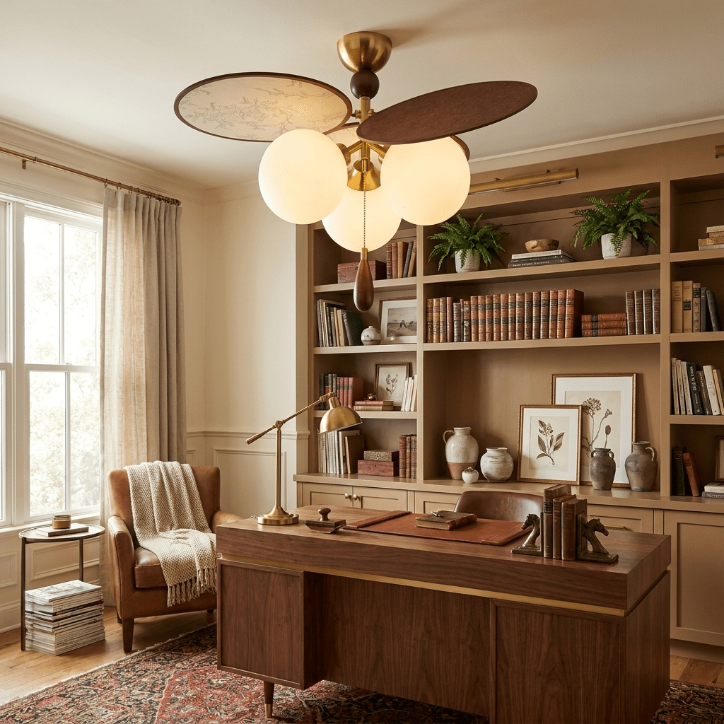 Lioraella Vintage Floral Disc Ceiling Light