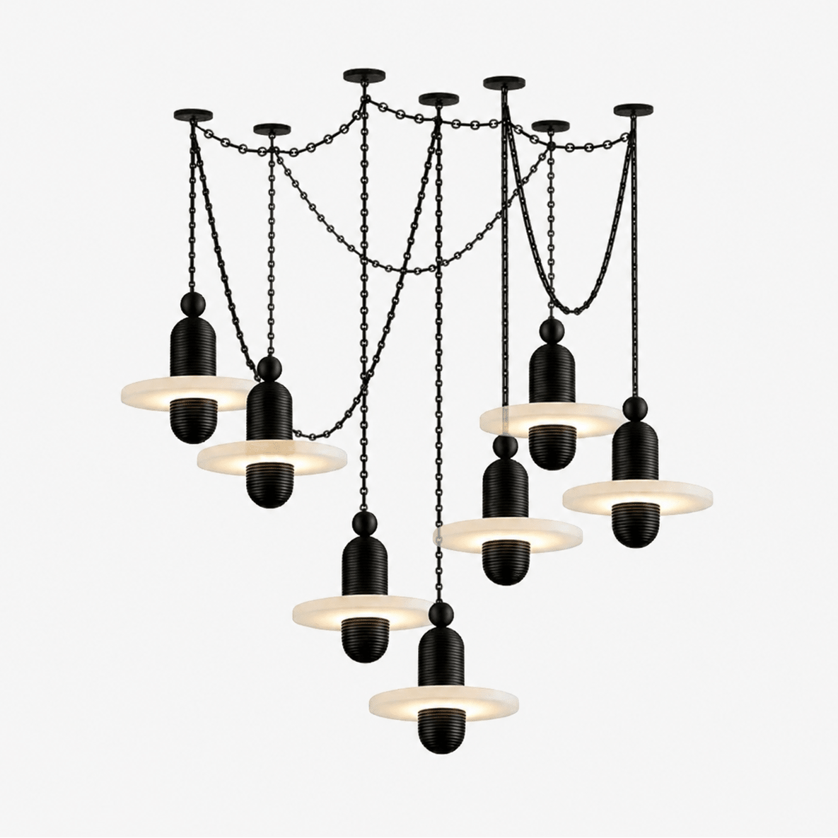 Hadrian Orbital Drift Chain Chandelier