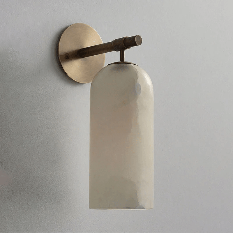 Delaborne Pillar Alabaster Indoor Wall Light