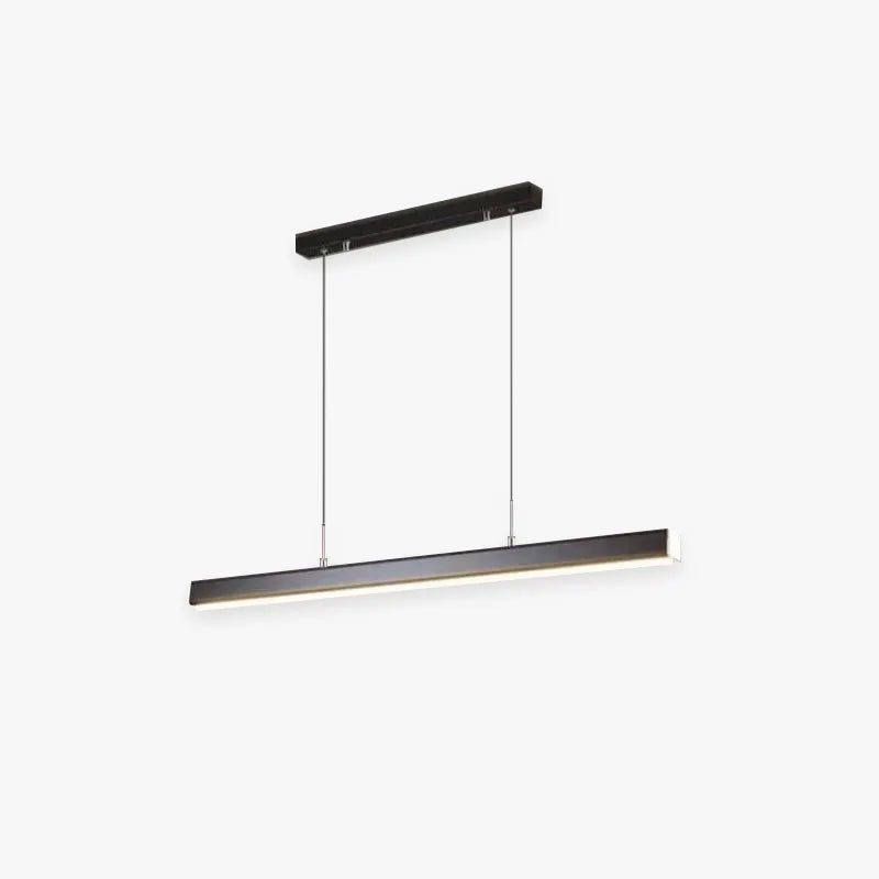 Thala Modern Linear Metal LED Pendant Light Black/Brown - Neutral Decor