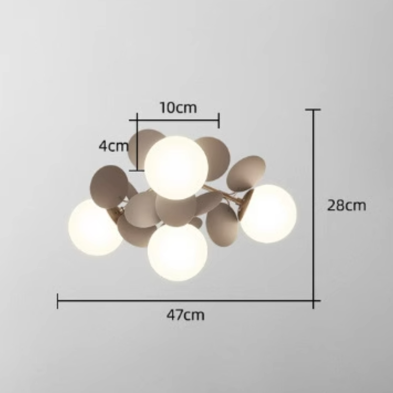 Aria Multicolored Flower Branch Chandelier Living Room - Neutral Decor