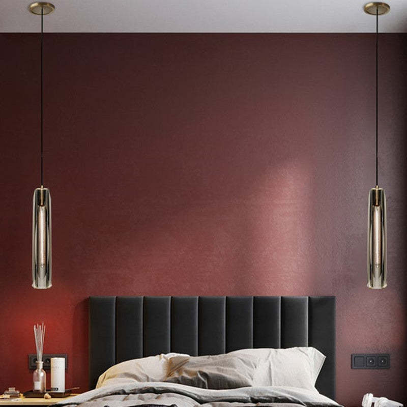 Arisha Brass Designer LED Glass Pendant Lamp - Neutral Decor