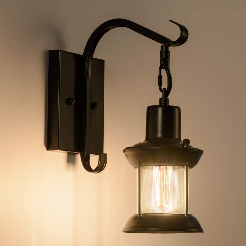Etra Industrial Style Indoor Retro Wall Lamp - Neutral Decor