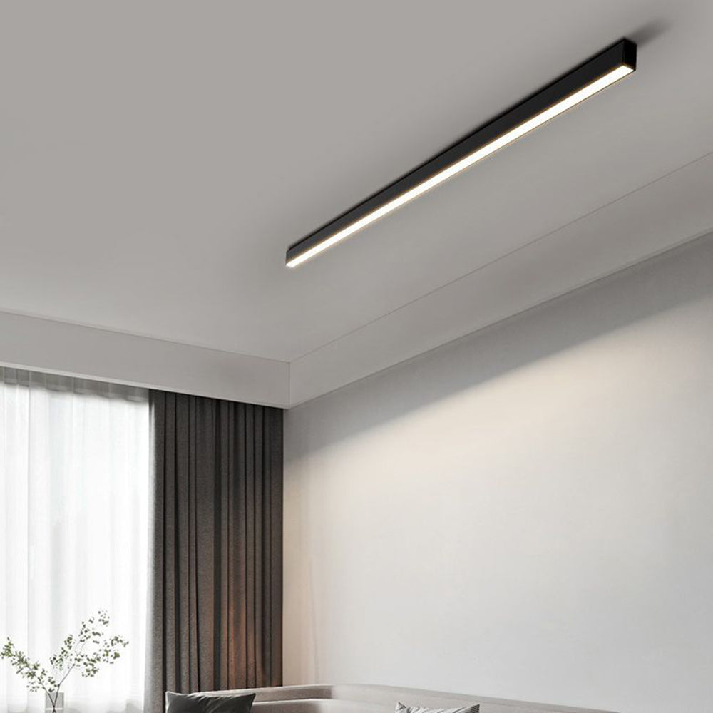 Solin Linear Black Ceiling Light/Wall Light - Neutral Decor