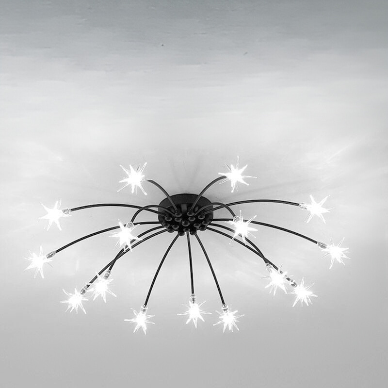 Arisha Art Deco Starry Glass Flush Mount Ceiling Light - Neutral Decor