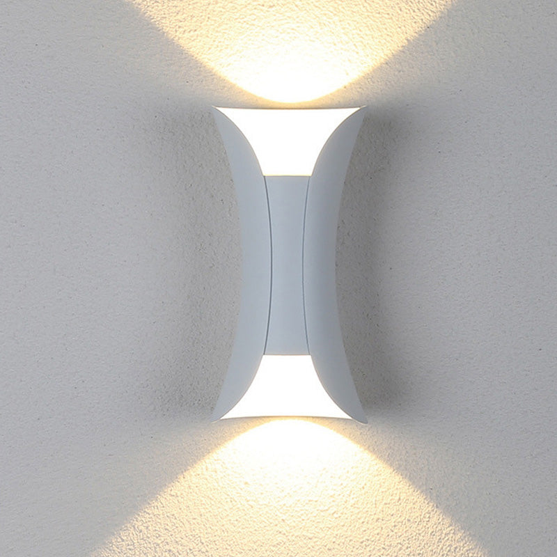 Noxel Curved Outdoor Wall Mounted Led Lamp - Neutral Decor