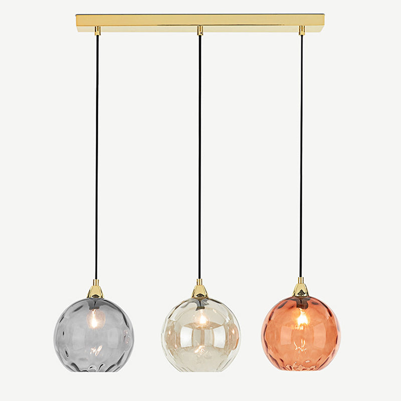 Valentina Pendant Light Water Ripple Cluster, 3 Head - Neutral Decor
