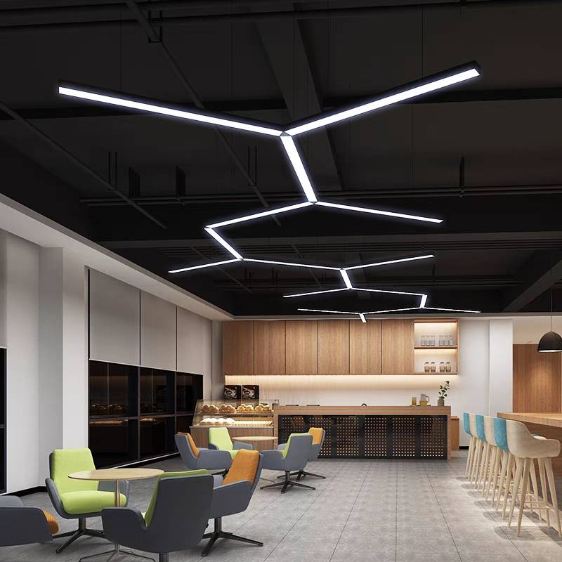 Arisha Minimalist Rectangular LED Pendant Light Acrylic Office - Neutral Decor