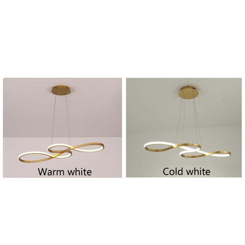 Arisha Modern Chandelier Linear Pendant Light Dining Room - Neutral Decor