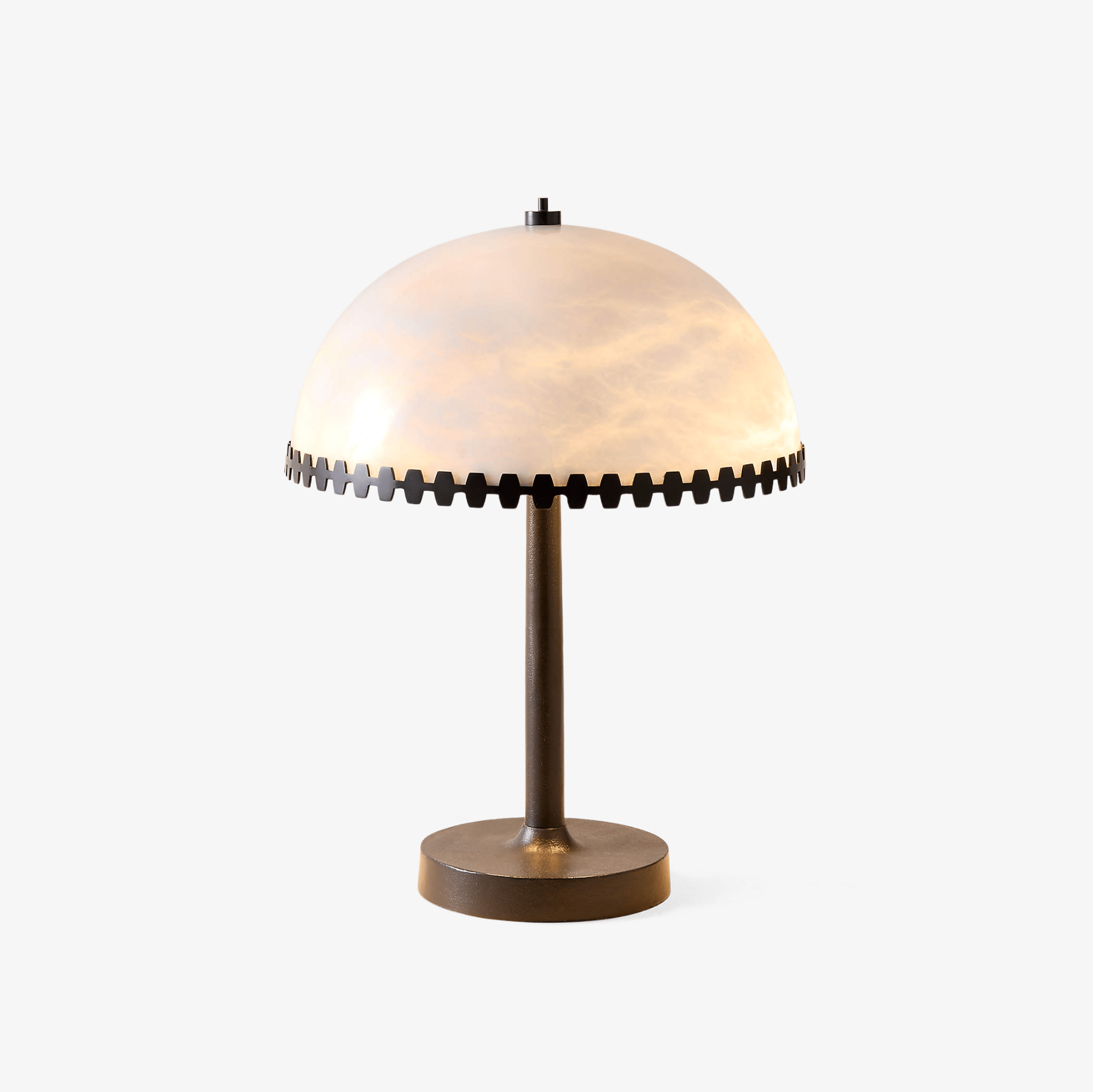 Nuxs Elegant Alabaster Dome Table Lamp