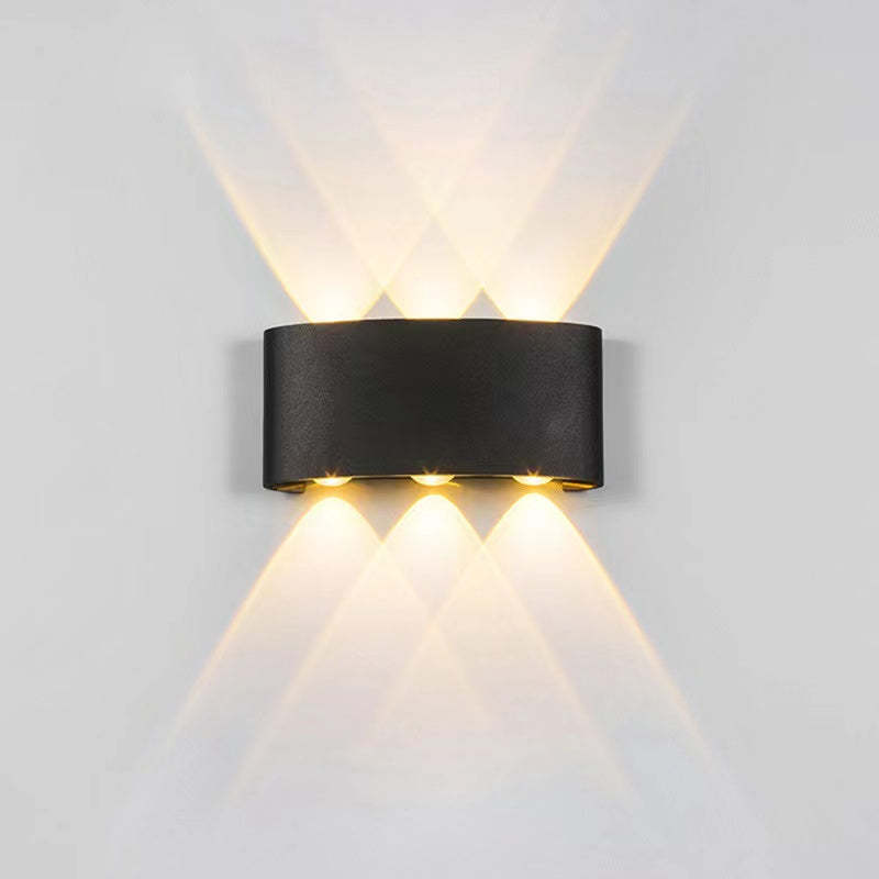Ray Modern Rectangular Outdoor Wall Lamp Water-Wave - Neutral Decor