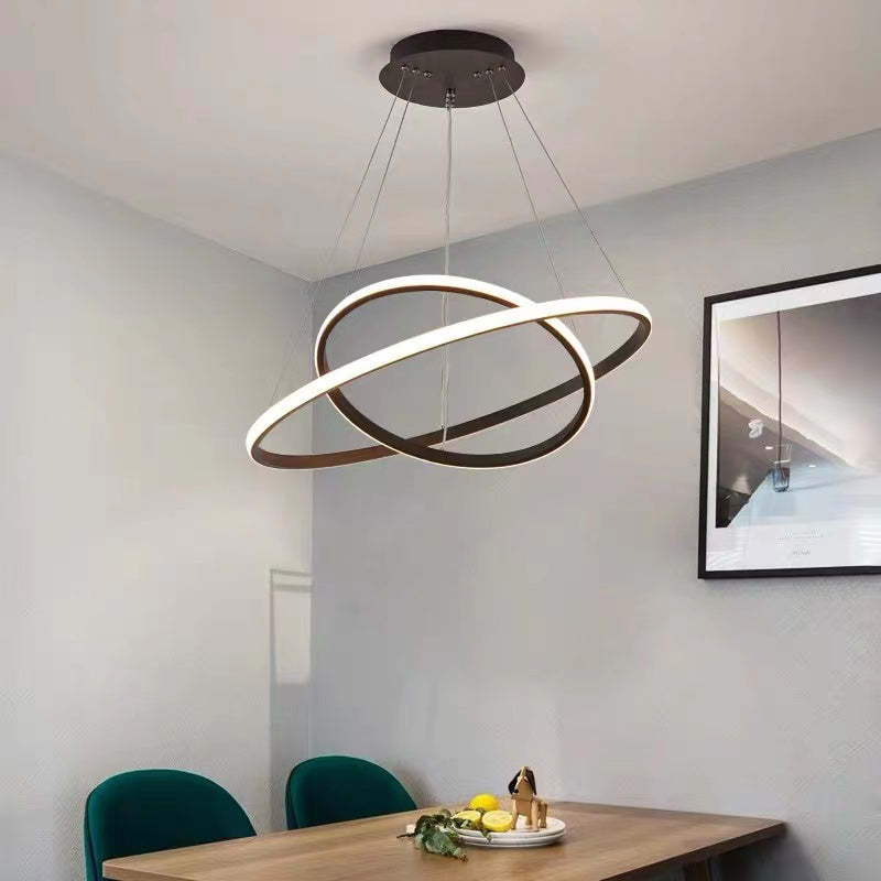 Arisha Modern Ring /Silicon Pendant Light, 2/3/4 Rings - Neutral Decor